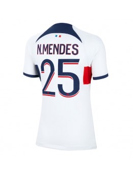 Paris Saint-Germain Nuno Mendes #25 Auswärtstrikot für Frauen 2023-24 Kurzarm